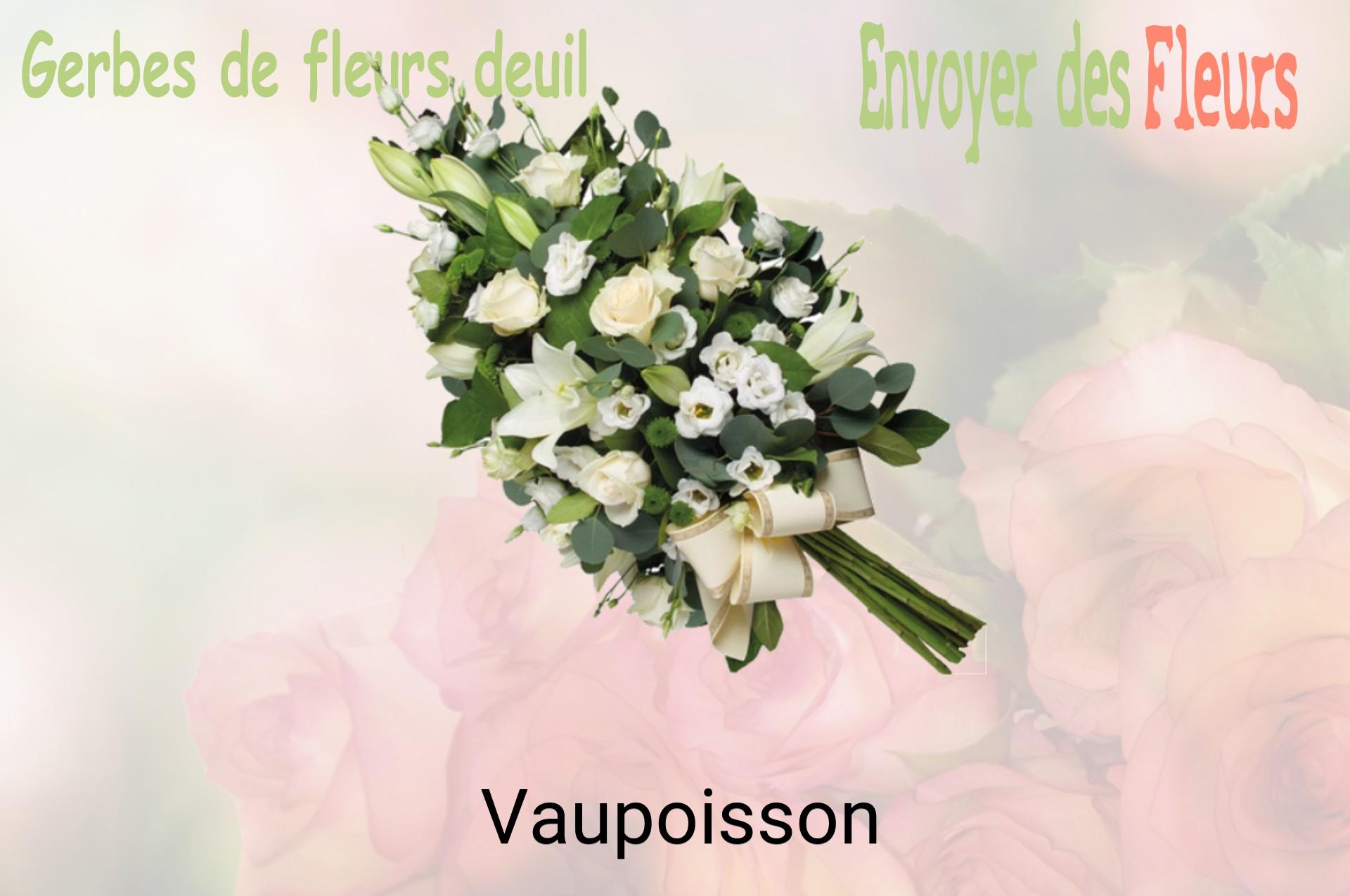 Gerbe de fleurs de deuil livrée à Vaupoisson